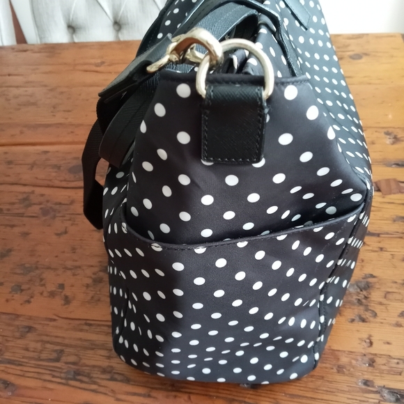 Kate Spade Black and White Nylon Blake Avenue Taden Tote/Baby Bag - Picture 3 of 15